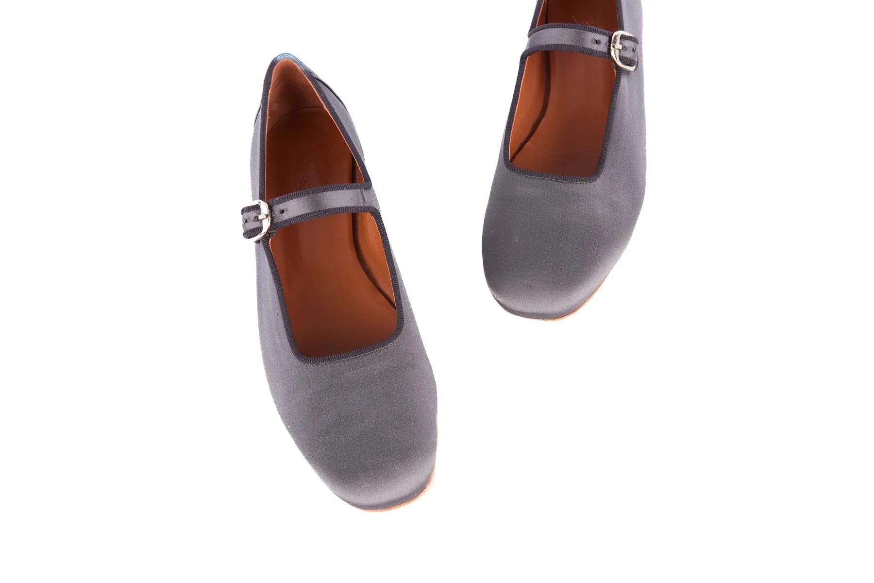 LE MONDE BERYL NAVY SATIN BALLET FLATS EU 38.5 UK 5.5 US 8.5 - Image 4