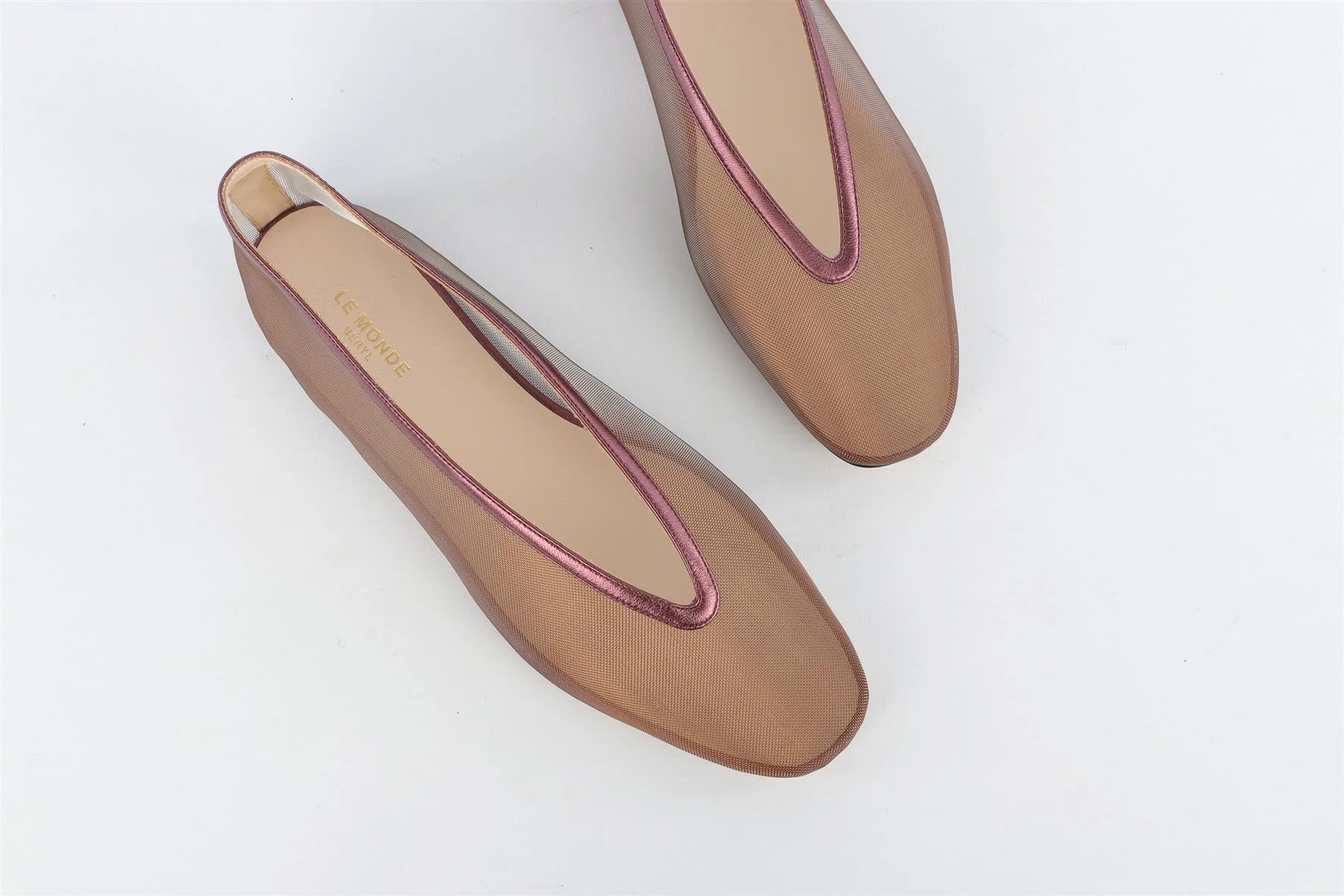 LE MONDE BERYL PURPLE MESH BALLET FLATS EU 37 UK 4 US 7 - Image 4