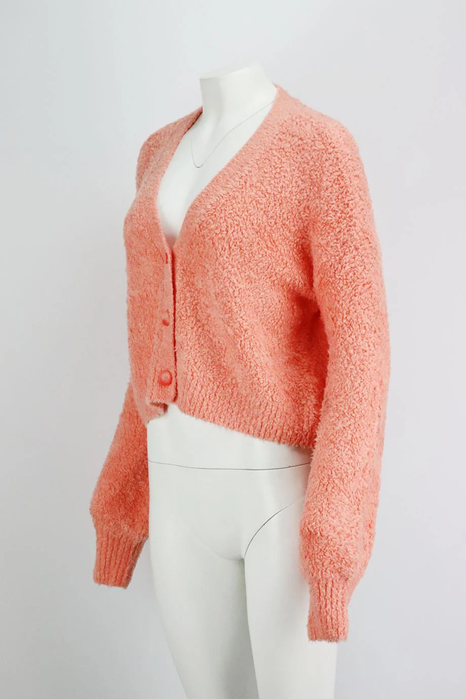 LE ORE COZY BOUCLÉ CARDIGAN SMALL - Image 3