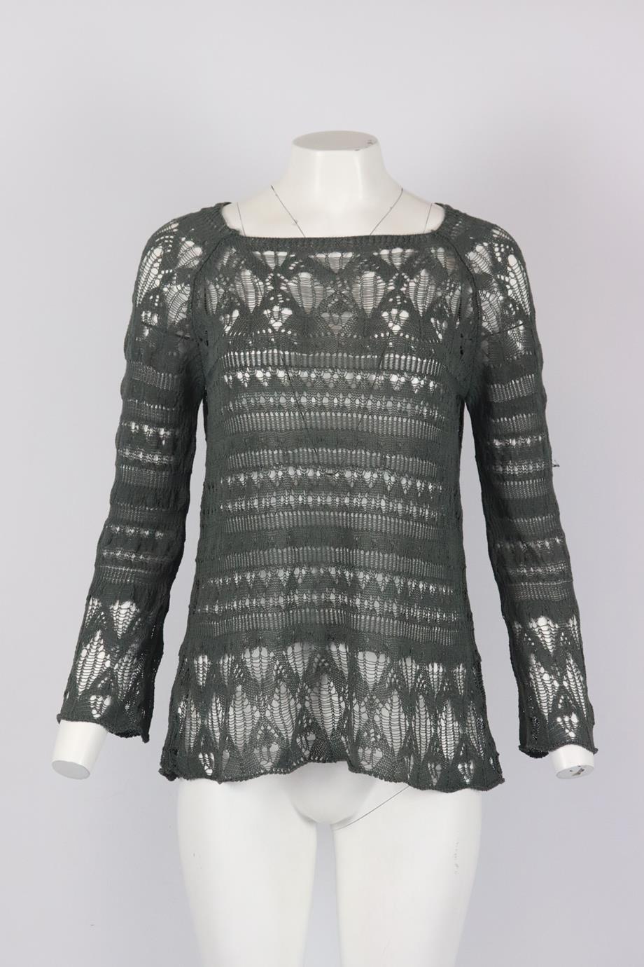 LEBOR GABALA CROCHET KNIT TOP SMALL - Image 2