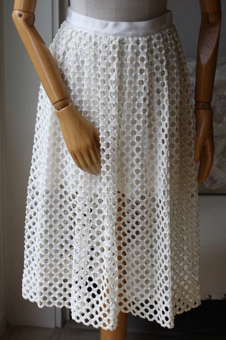LELA ROSE CROCHETED LACE MIDI SKIRT US 2 UK 6 - Image 3