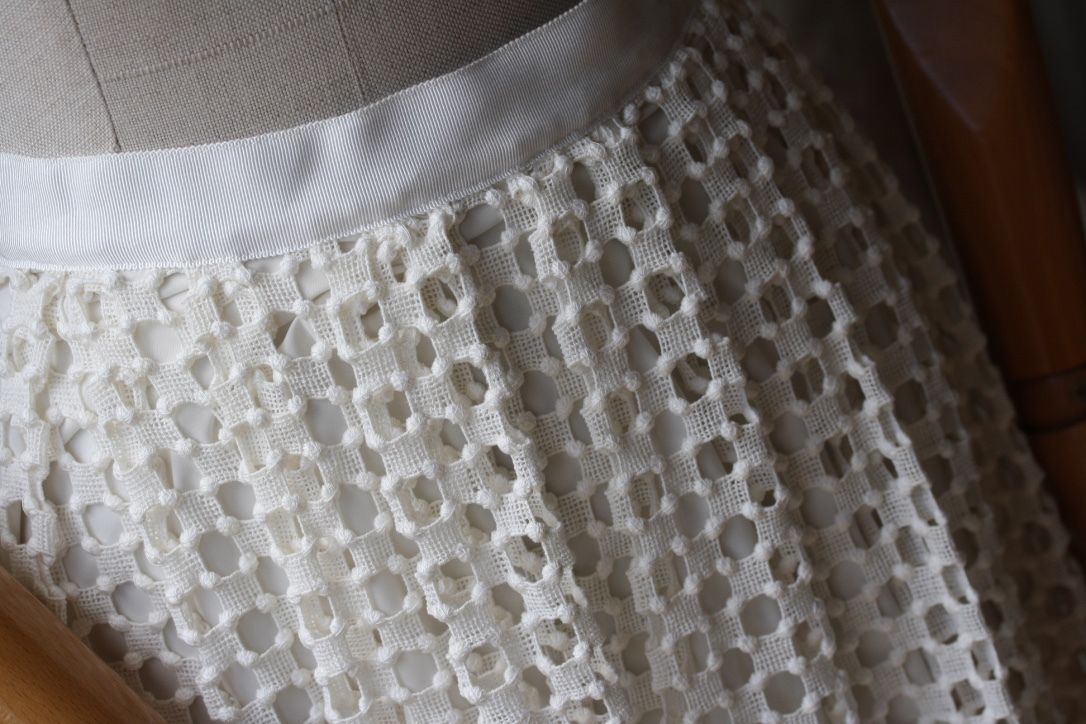 LELA ROSE CROCHETED LACE MIDI SKIRT US 2 UK 6 - Image 7