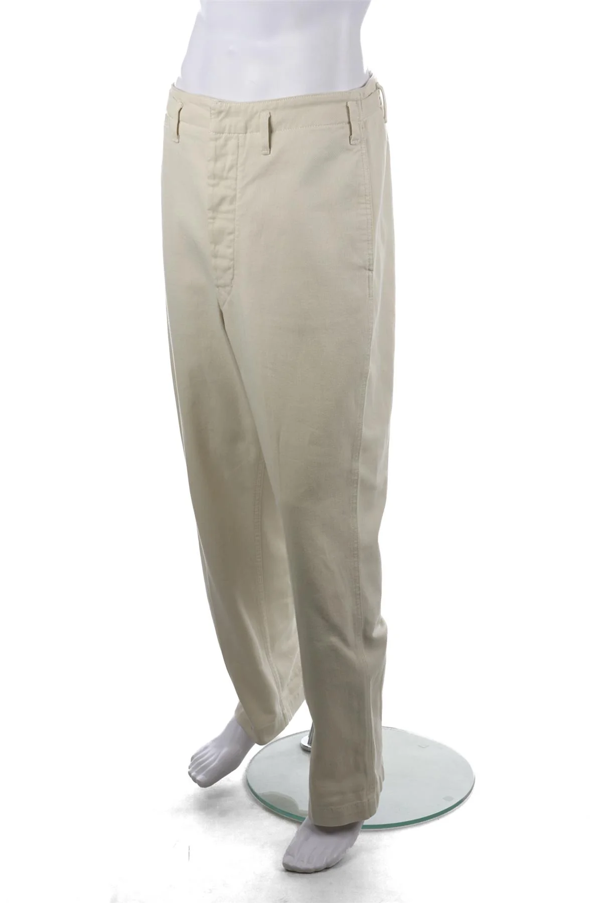 LEMAIRE ECRU MENS STRAIGHT LEG JEANS IT 46 W30 - Image 3