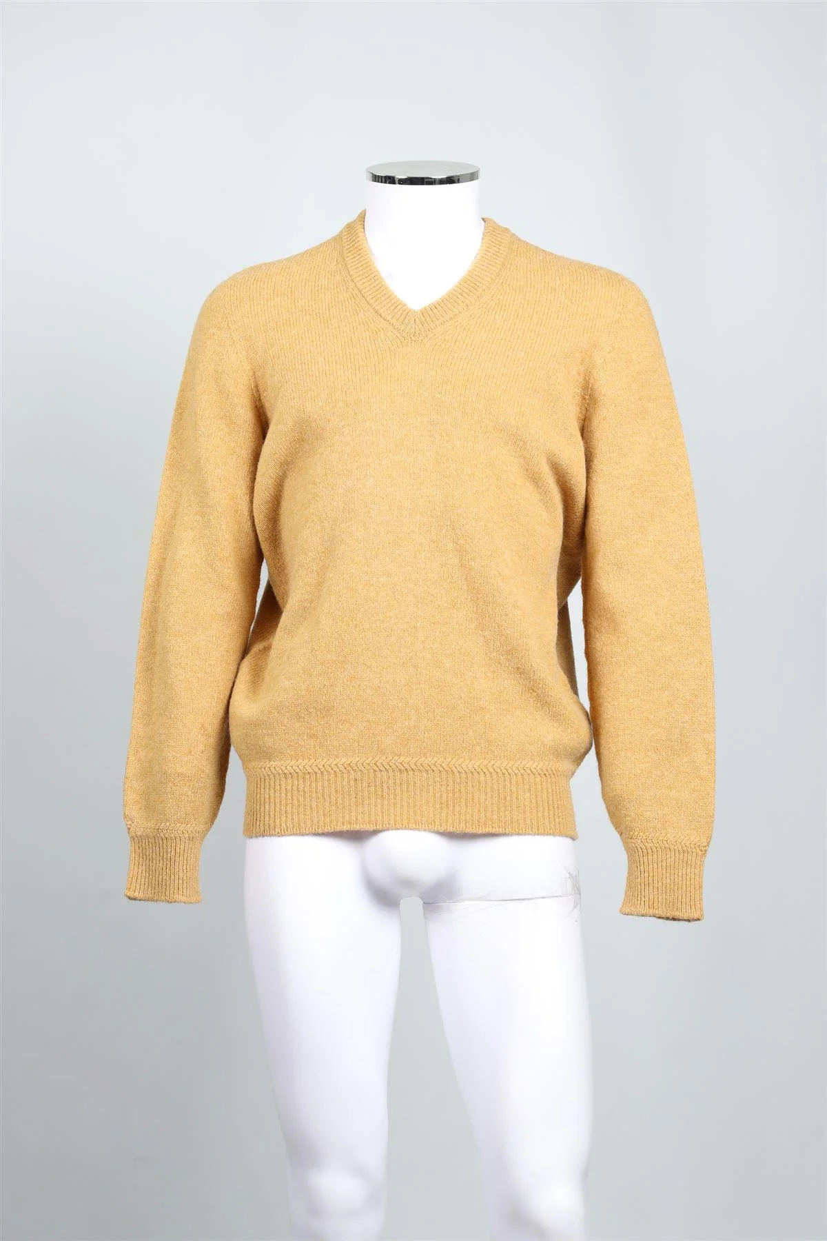 LEMAIRE YELLOW MEN'S WOOL SWEATER SMALL - Image 2