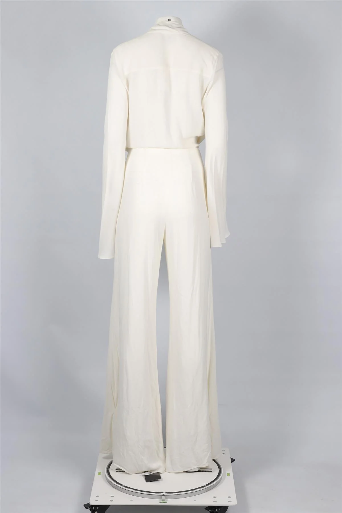 LES HÉROÏNES WHITE CREPE JUMPSUIT FR 38 UK 10 - Image 4