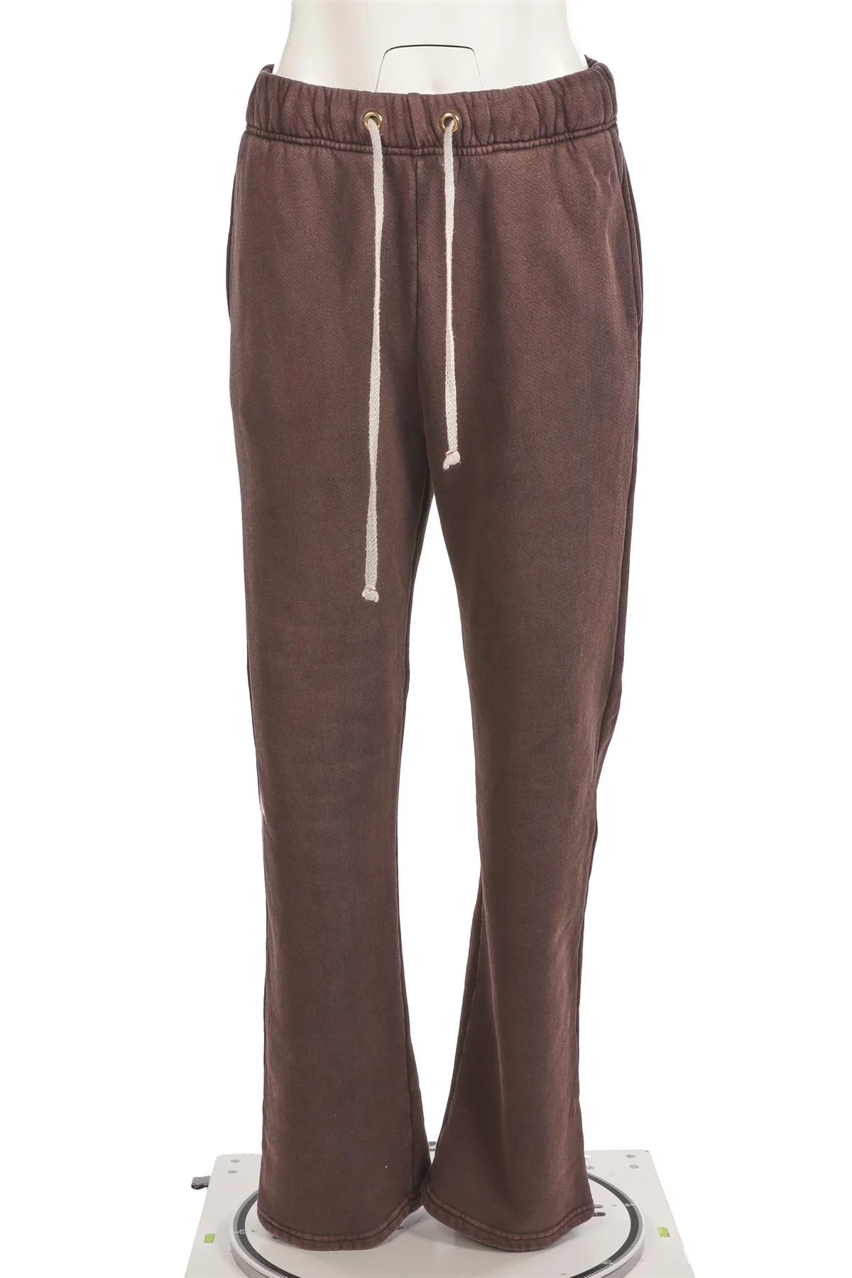 LES TIEN BROWN COTTON TRACK PANTS MEDIUM - Image 2