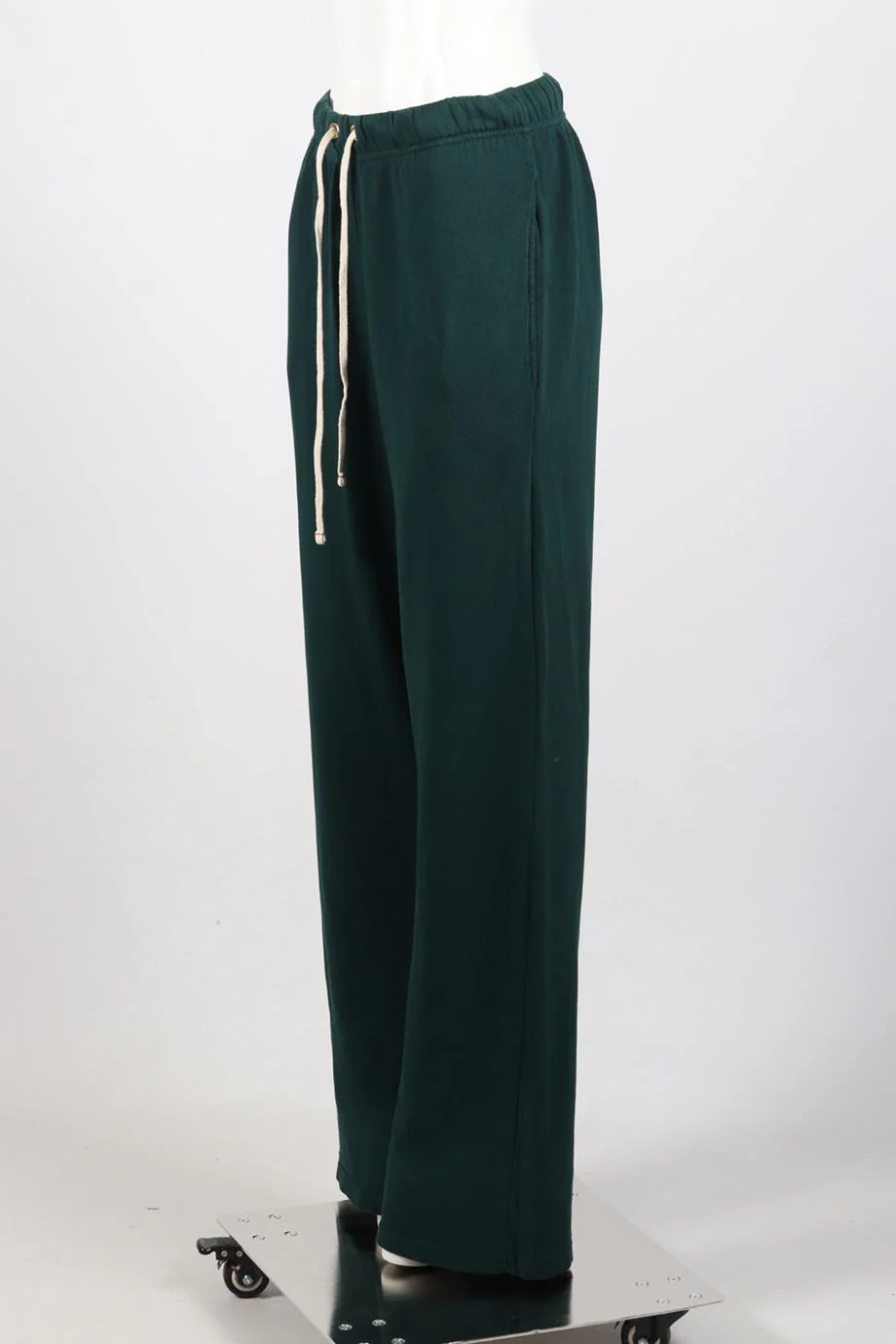LES TIEN COTTON WIDE LEG PANTS SMALL - Image 3