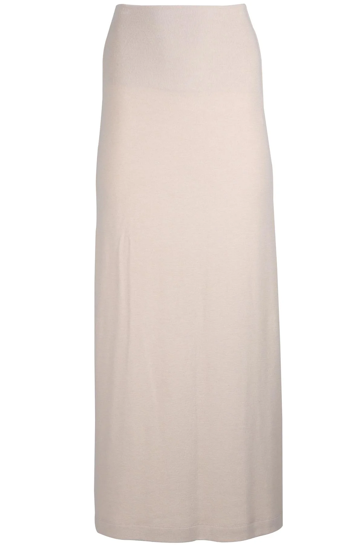 LESET BEIGE JERSEY MAXI SKIRT XSMALL