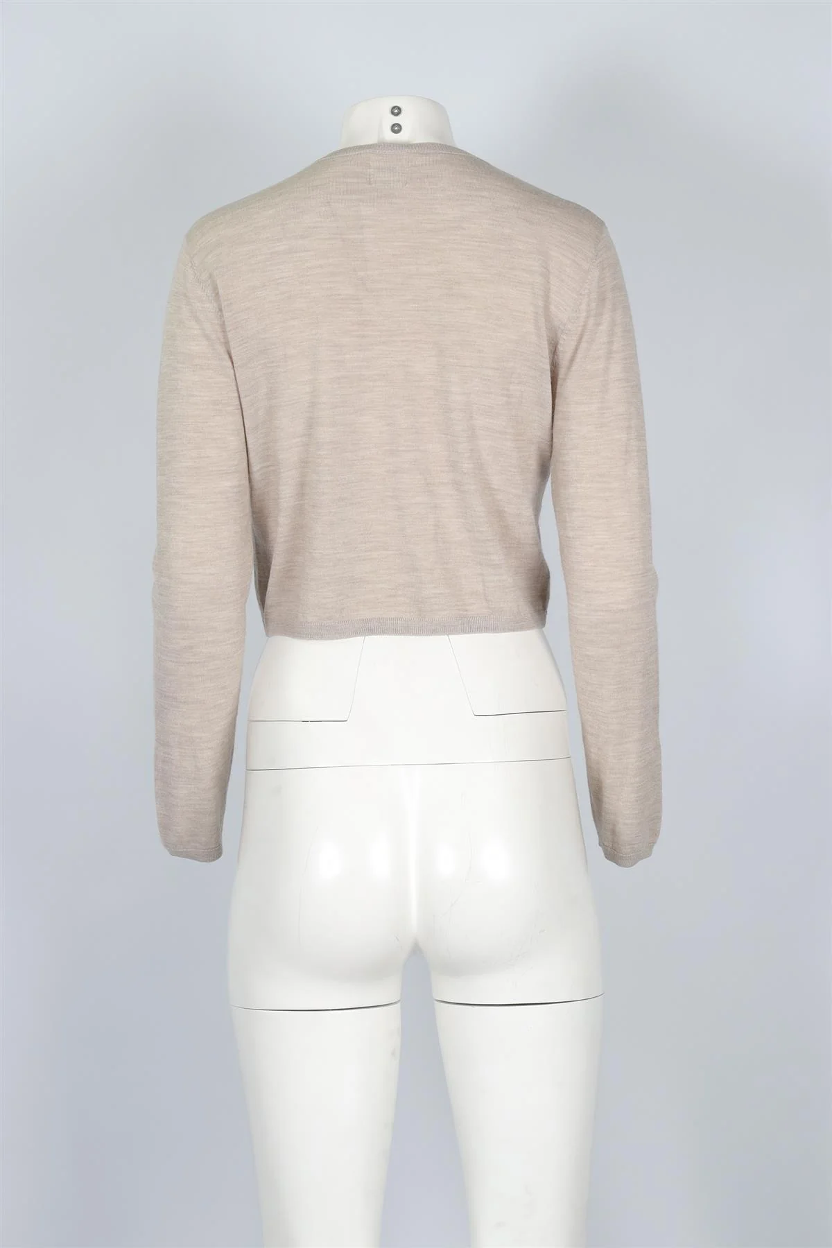 LESET BEIGE WOOL CARDIGAN XSMALL - Image 4