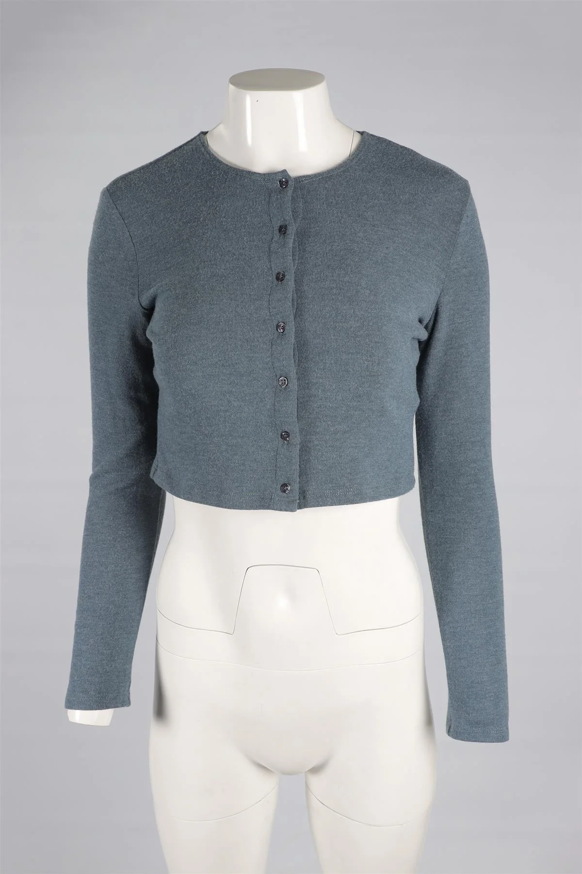 LESET BLUE KNIT CARDIGAN SMALL - Image 2