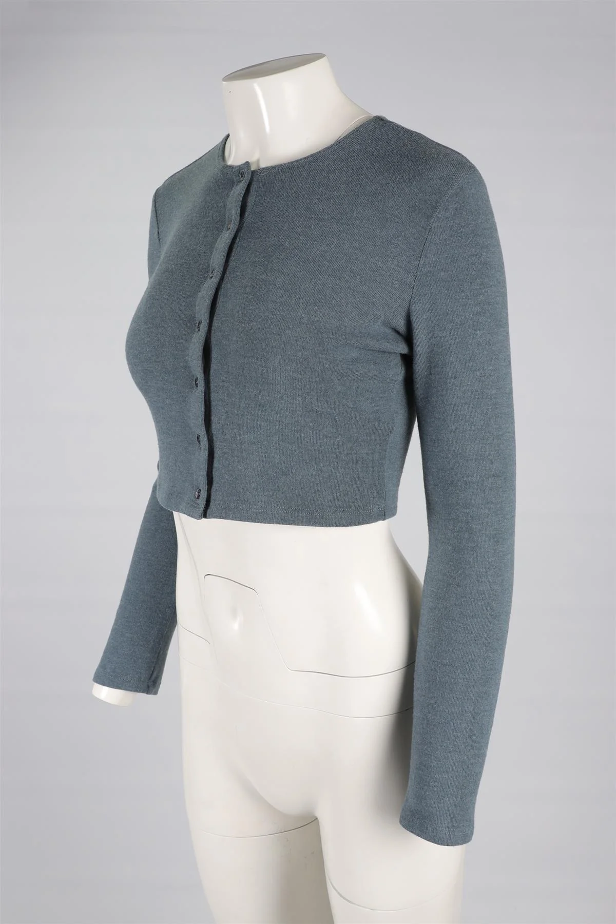 LESET BLUE KNIT CARDIGAN SMALL - Image 3