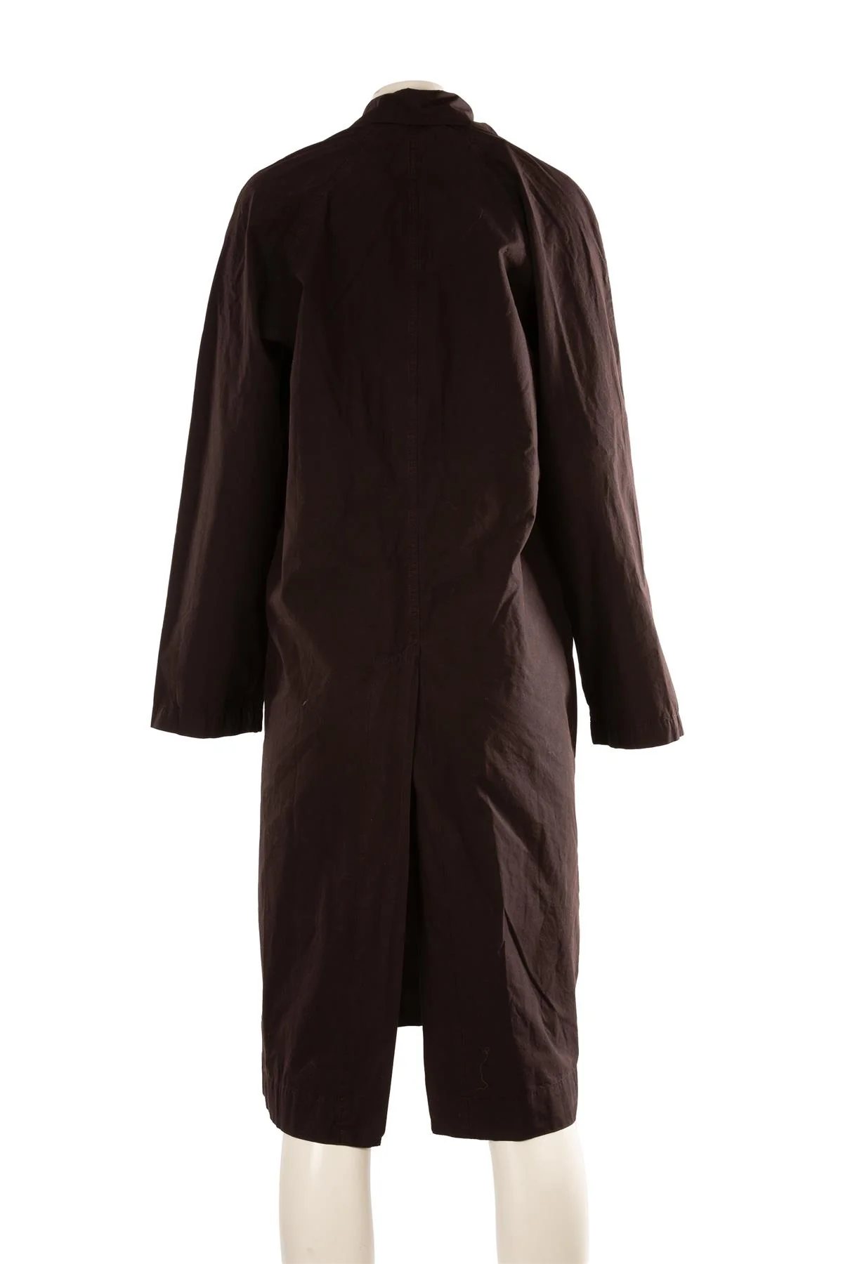 LESET BROWN COTTON COAT SMALL - Image 4