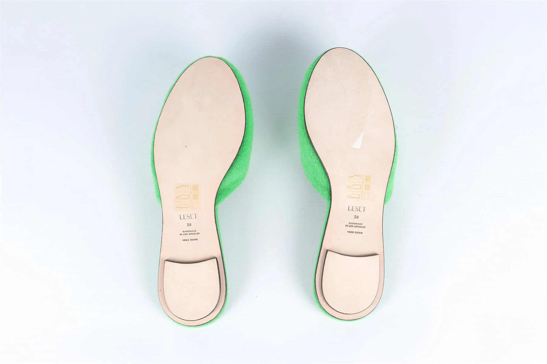 LESET GREEN FELT SLIPPERS EU 38 UK 5 US 8 - Image 7