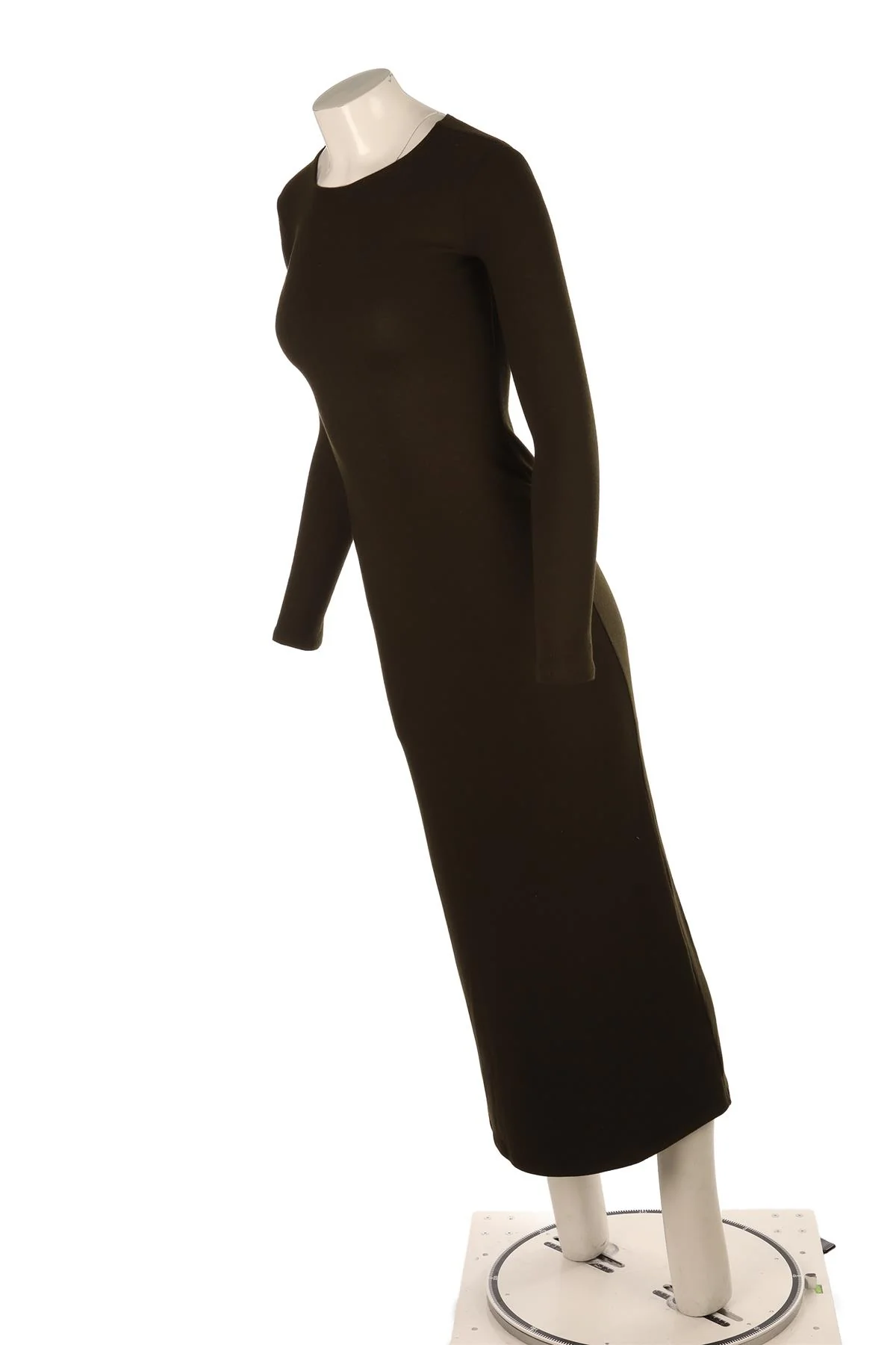LESET GREEN JERSEY MAXI DRESS XSMALL - Image 3