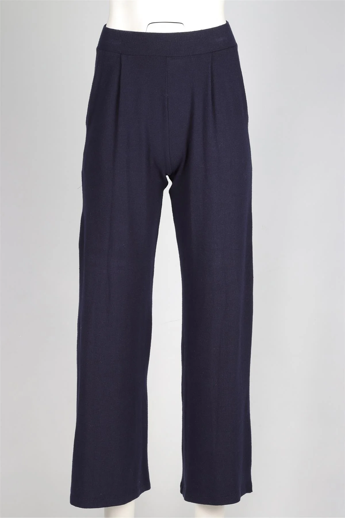 LESET NAVY JERSEY WIDE LEG PANTS XSMALL - Image 2
