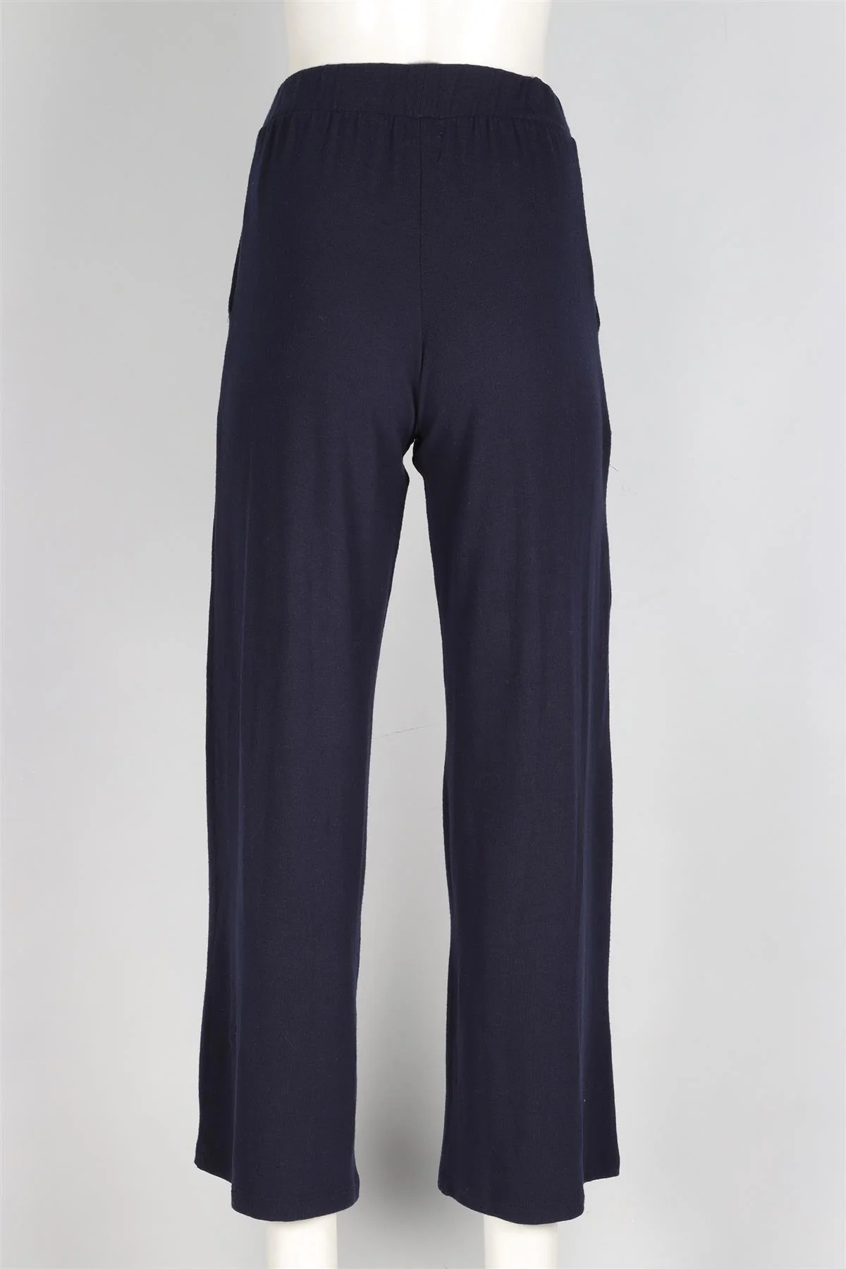 LESET NAVY JERSEY WIDE LEG PANTS XSMALL - Image 4