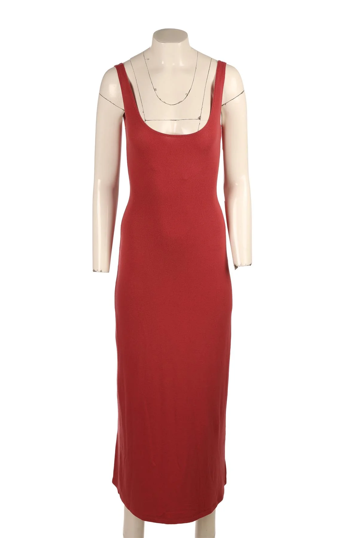 LESET PINK JERSEY MAXI DRESS XSMALL - Image 2