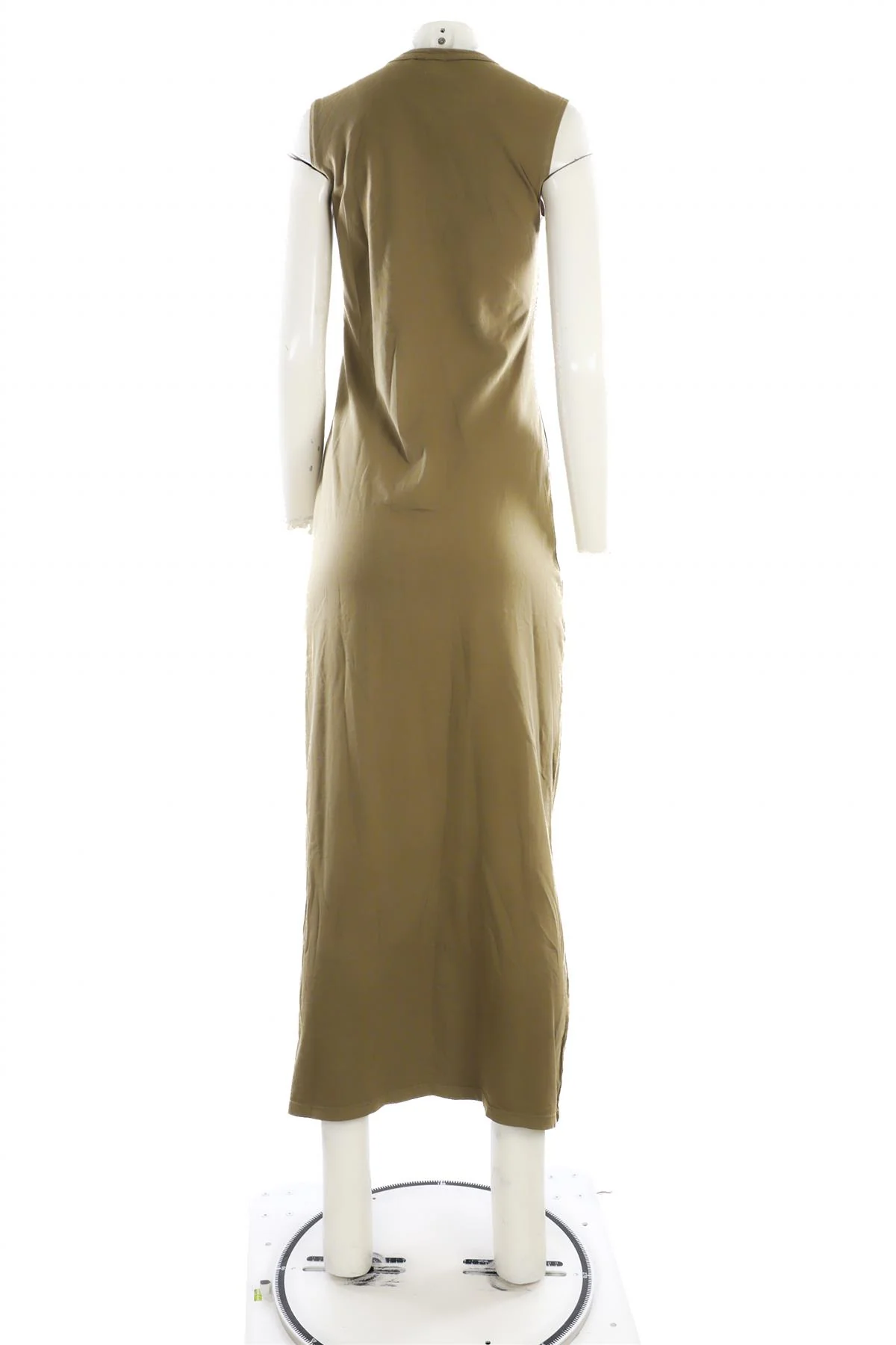 LESET TAUPE COTTON MAXI DRESS SMALL - Image 4