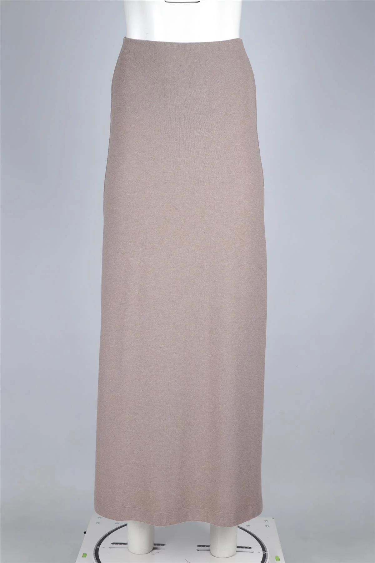 LESET TAUPE JERSEY MAXI SKIRT XSMALL - Image 2