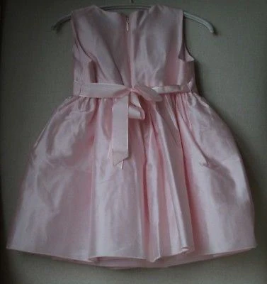 LESY LUXURY BABY GIRLS PINK FLOWERS DRESS 2 YEARS - Image 3
