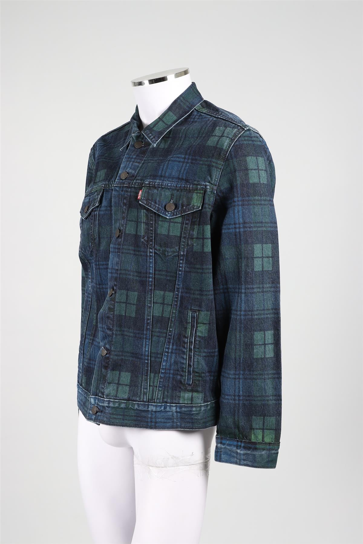 LEVI'S BLUE MEN'S DENIM JACKET LARGE - Image 3