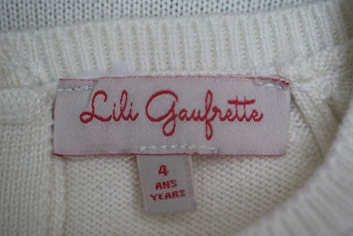 LILI GAUFRETTE GIRLS IVORY TULLE DRESS 4 YEARS - Image 4