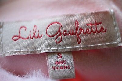 LILI GAUFRETTE GIRLS PALE PINK SYNTHETIC FUR GILET 3 YEARS - Image 5