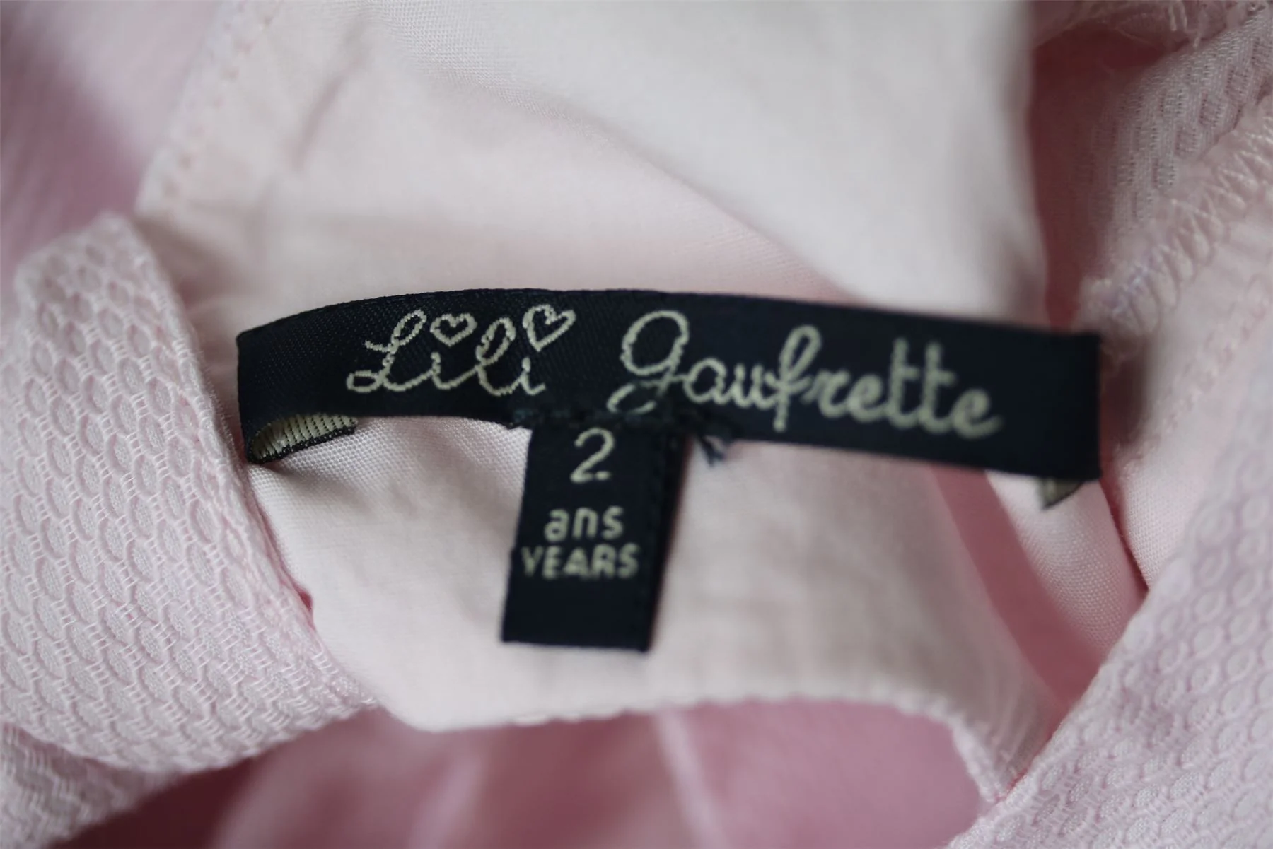 LILI GAUFRETTE GIRLS PINK BOW DRESS 2 YEARS - Image 6
