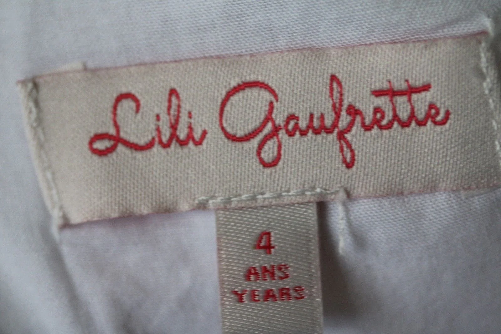 LILI GAUFRETTE GIRLS WHITE SNOWFLAKE DRESS 4 YEARS - Image 4