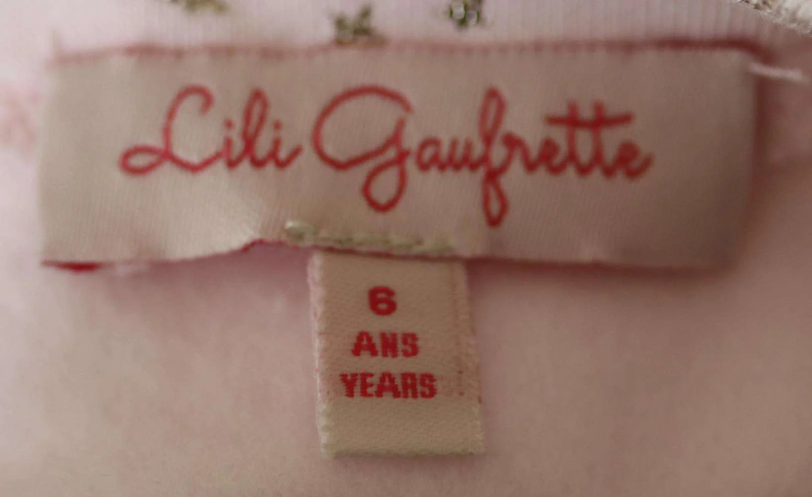 LILI GAUFRETTE KIDS GIRLS STAR COTTON DRESS 6 YEARS - Image 4