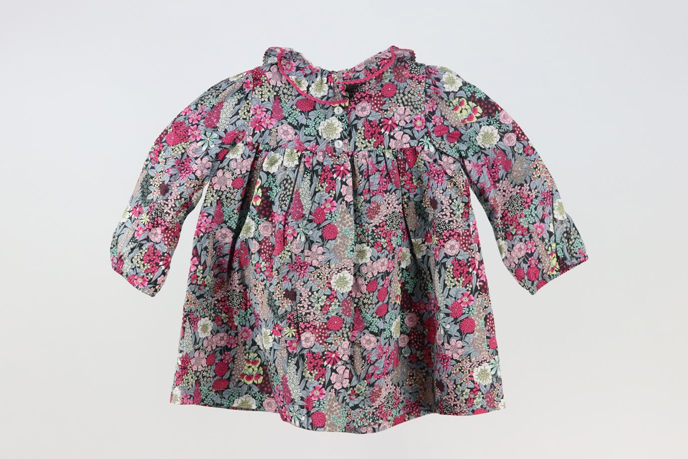 LILY ROSE BABY GIRLS FLORAL COTTON DRESS 12-18 MONTHS - Image 3