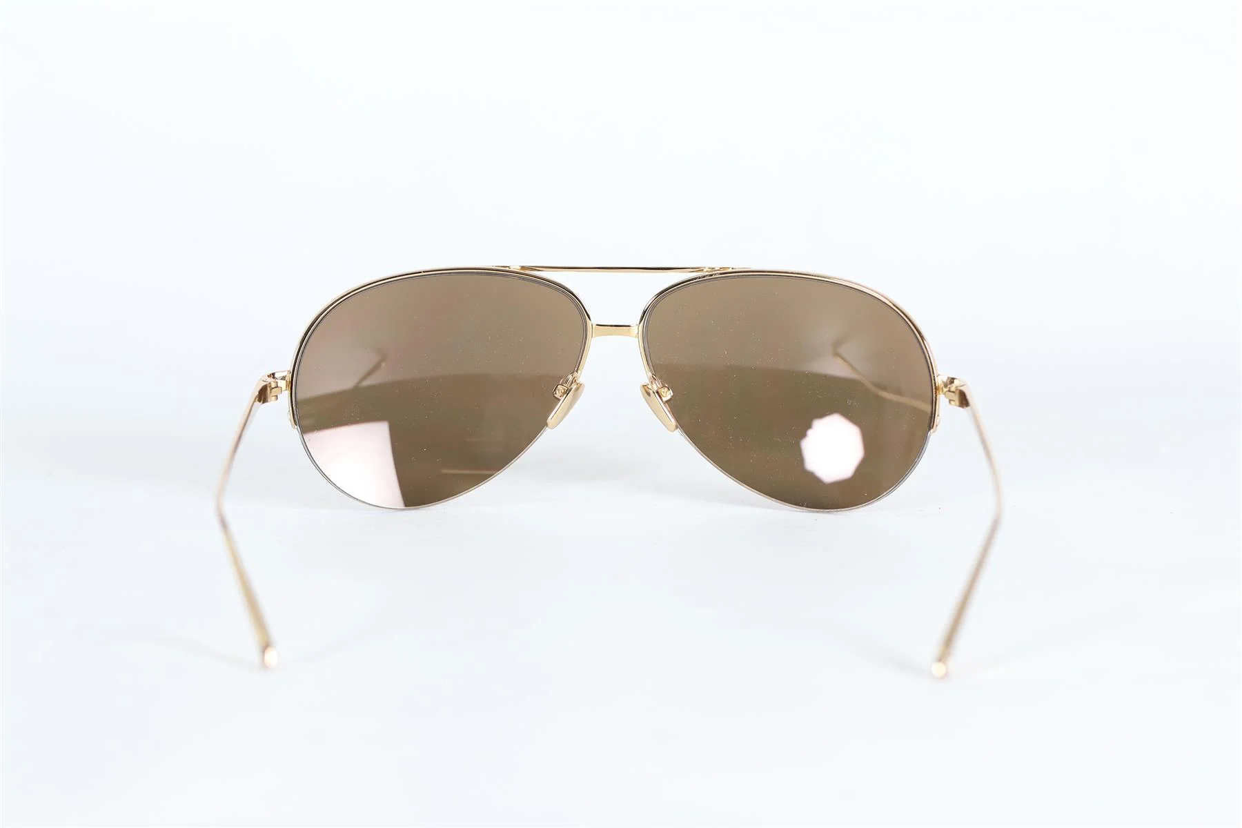 LINDA FARROW ROUND FRAME METAL SUNGLASSES - Image 4