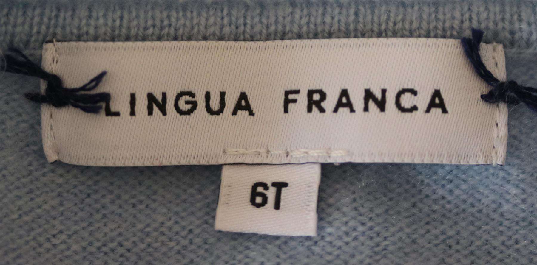 LINGUA FRANCA KIDS GIRLS EMBROIDERED CASHMERE SWEATER 6 YEARS - Image 4