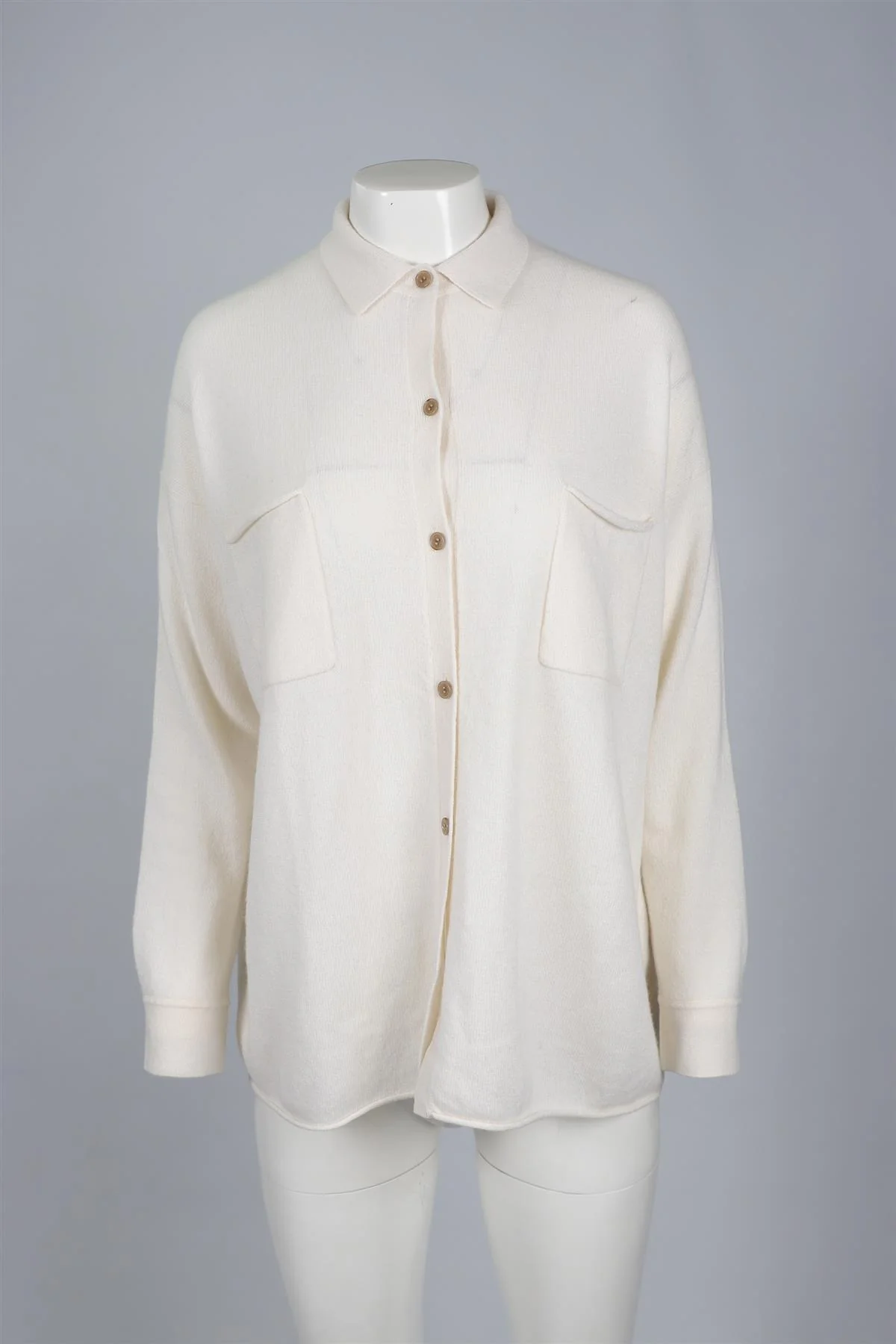 LISA YANG CREAM CASHMERE CARDIGAN SMALL-MEDIUM - Image 2