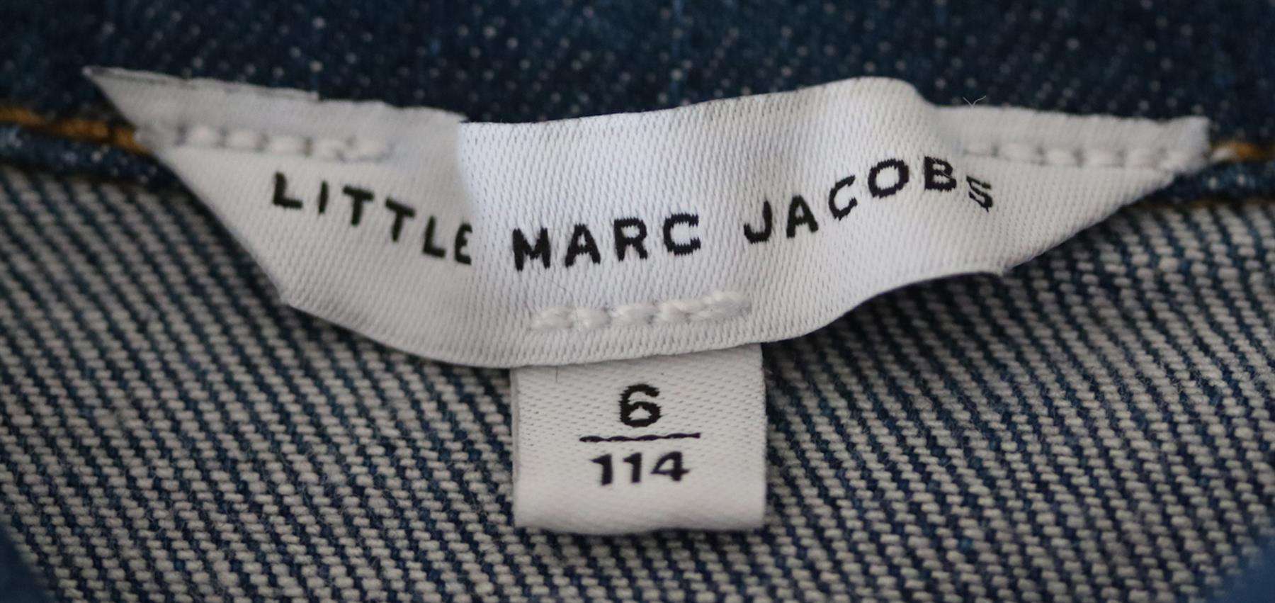 LITTLE MARC JACOBS KIDS GIRLS EMBROIDERED DENIM JACKET 6 YEARS - Image 4
