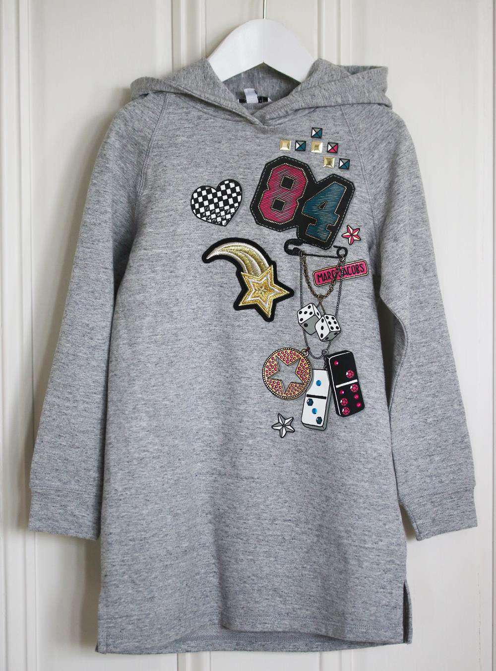 LITTLE MARC JACOBS KIDS GIRLS PRINTED SWEATSHIRT DRESS 5 YEARS - Image 2