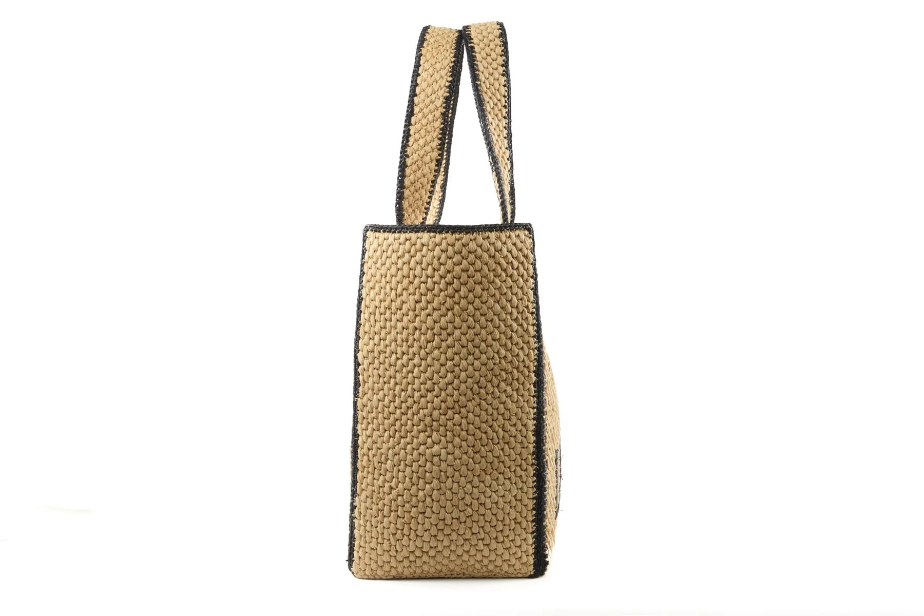LOEWE BEIGE LARGE RAFFIA TOTE BAG - Image 5
