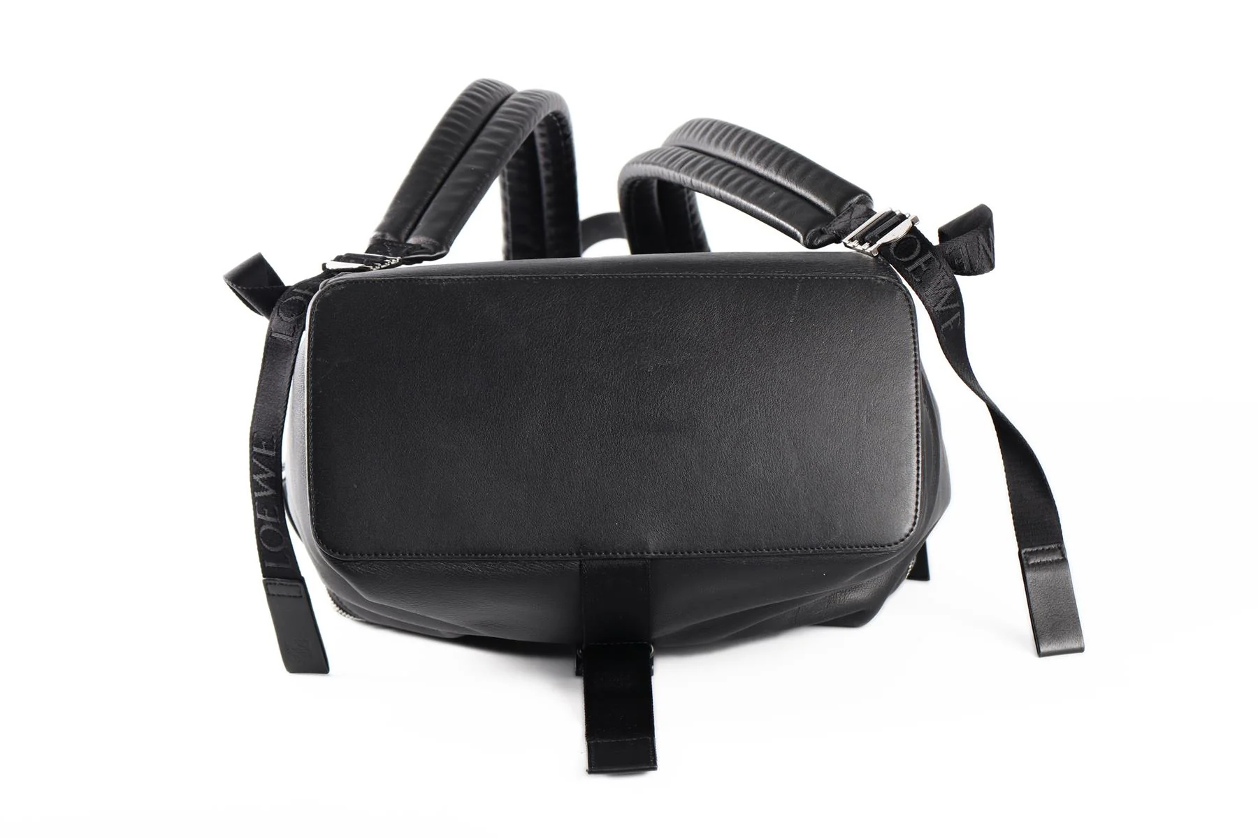 LOEWE BLACK CONVERTIBLE LEATHER BACKPACK - Image 7