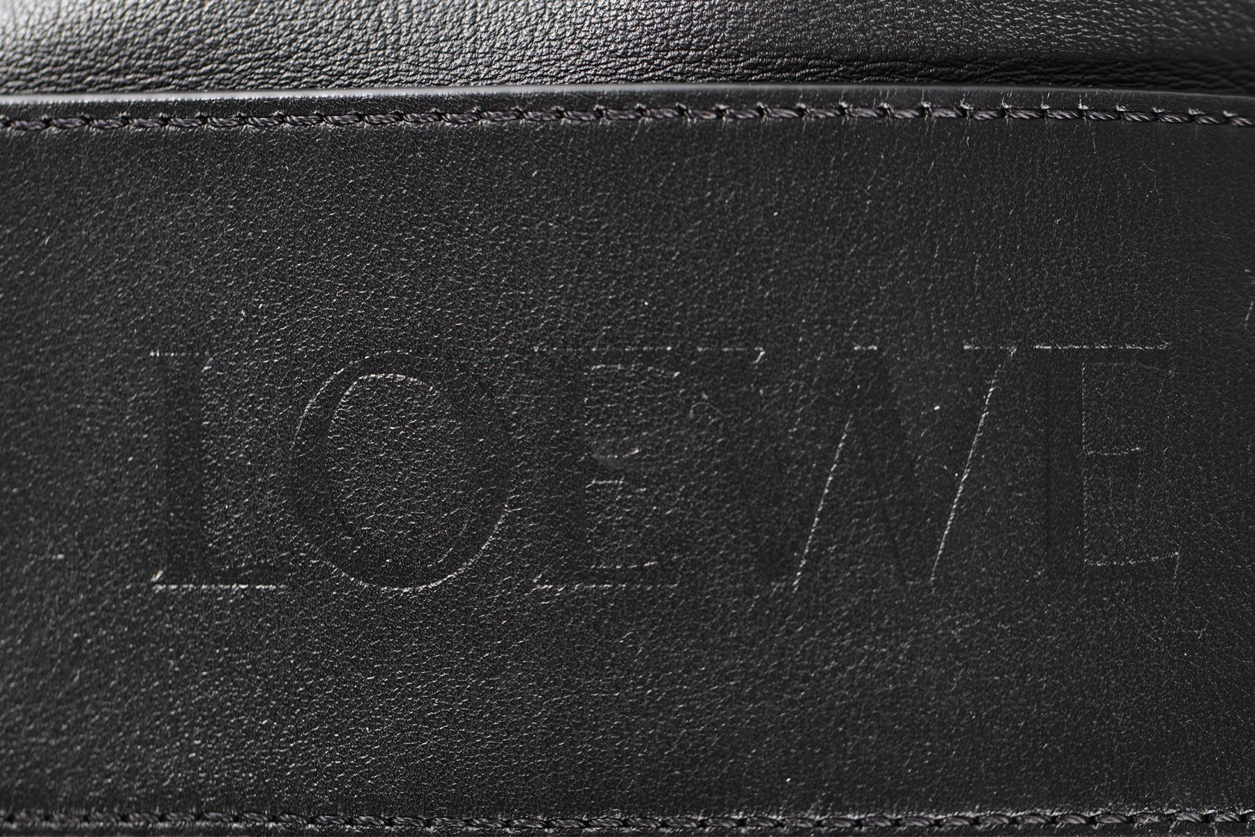 LOEWE BLACK CONVERTIBLE LEATHER BACKPACK - Image 9