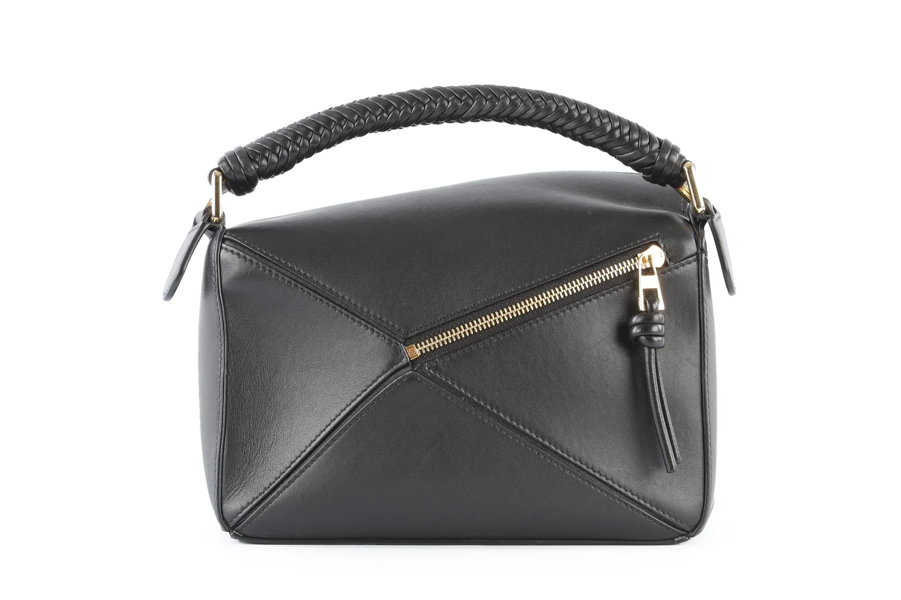 LOEWE BLACK PUZZLE SMALL LEATHER TOTE BAG - Image 7