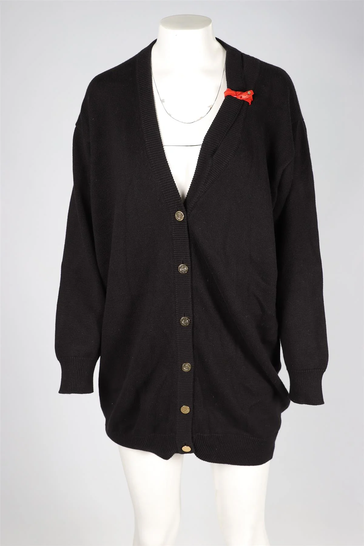 LOEWE BLACK WOOL CARDIGAN XSMALL - Image 2