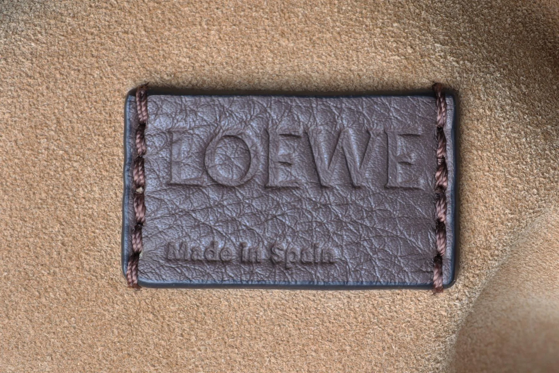 LOEWE BROWN FLAMENCO SHEARLING SHOULDER BAG - Image 11