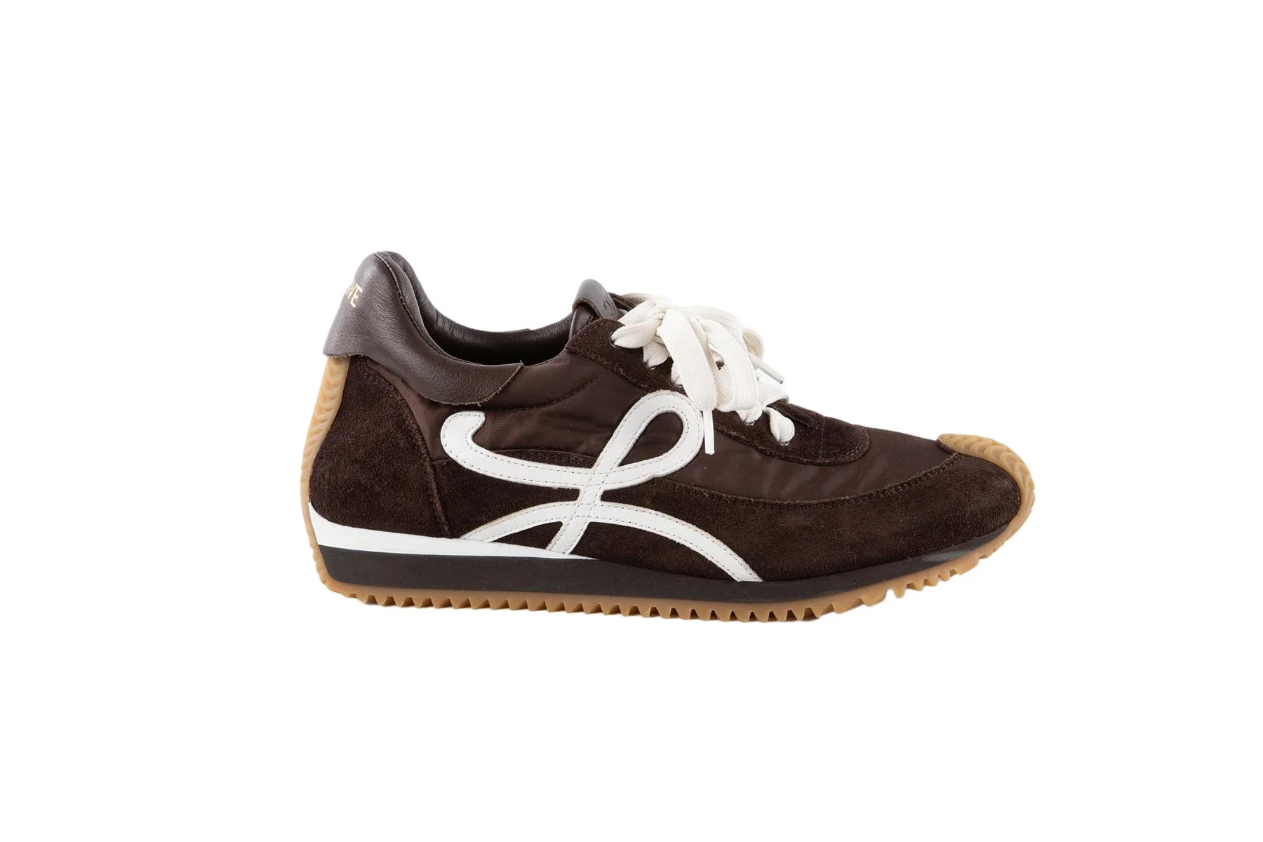 LOEWE BROWN FLOW RUNNER SUEDE SNEAKERS EU 38 UK 5 US 8 - Image 2
