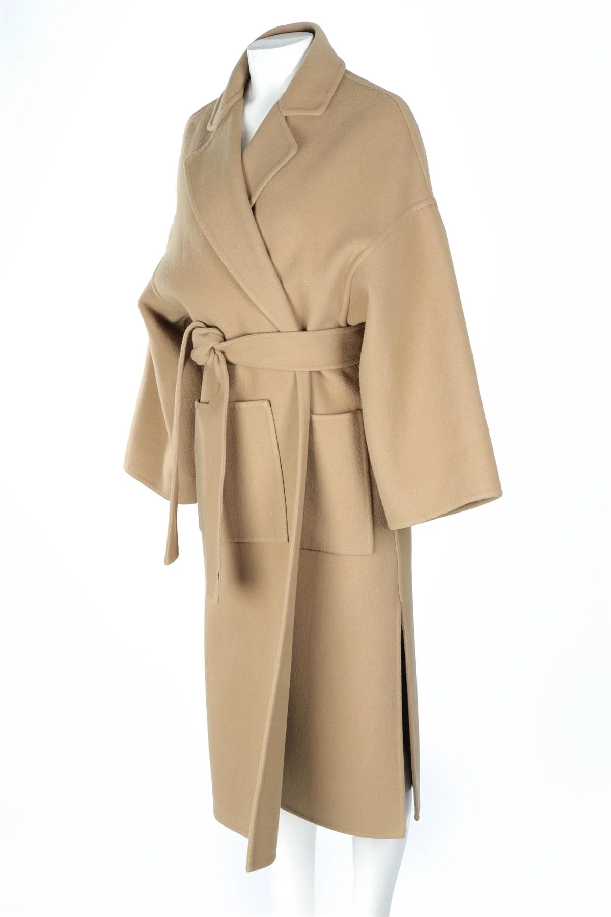 LOEWE BROWN WOOL COAT XSMALL - Image 4