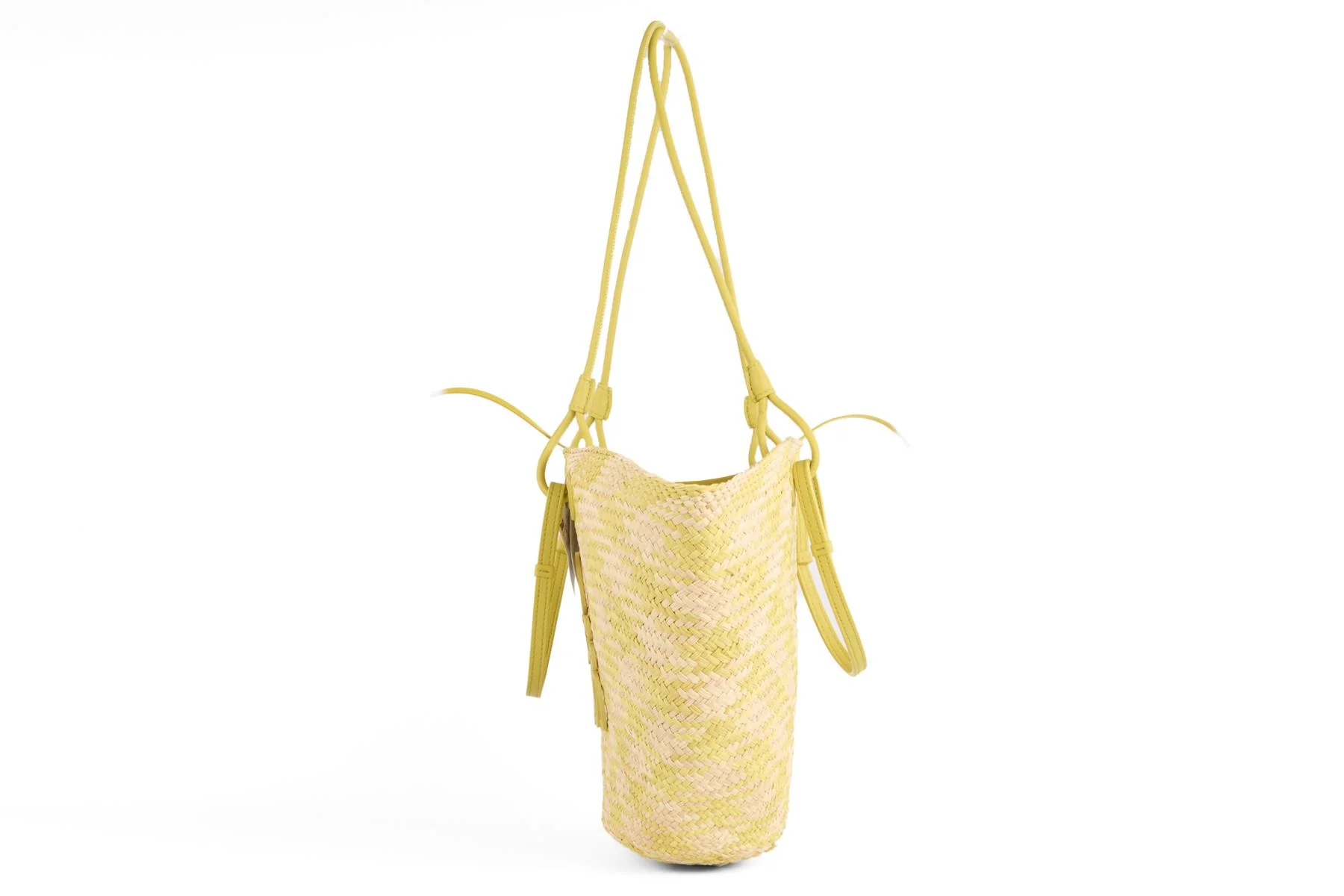 LOEWE GREEN ANAGRAM RAFFIA SHOULDER BAG - Image 5