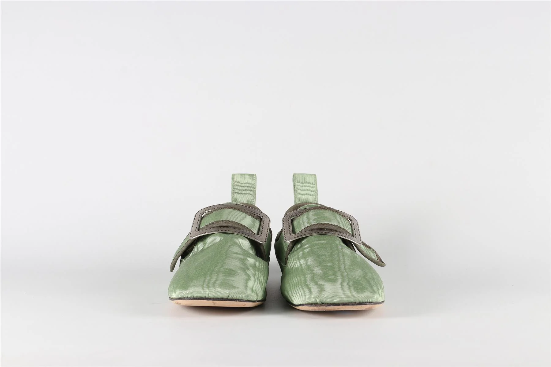 LOEWE GREEN GROSGRAIN LOAFERS EU 39 UK 6 US 9 - Image 3