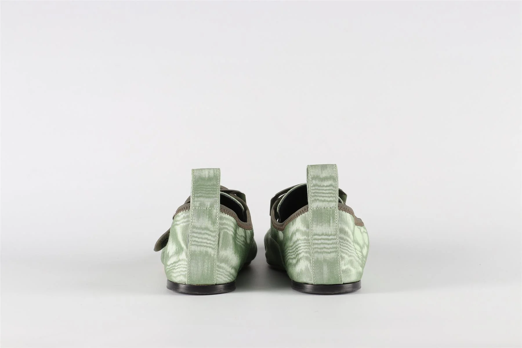 LOEWE GREEN GROSGRAIN LOAFERS EU 39 UK 6 US 9 - Image 5
