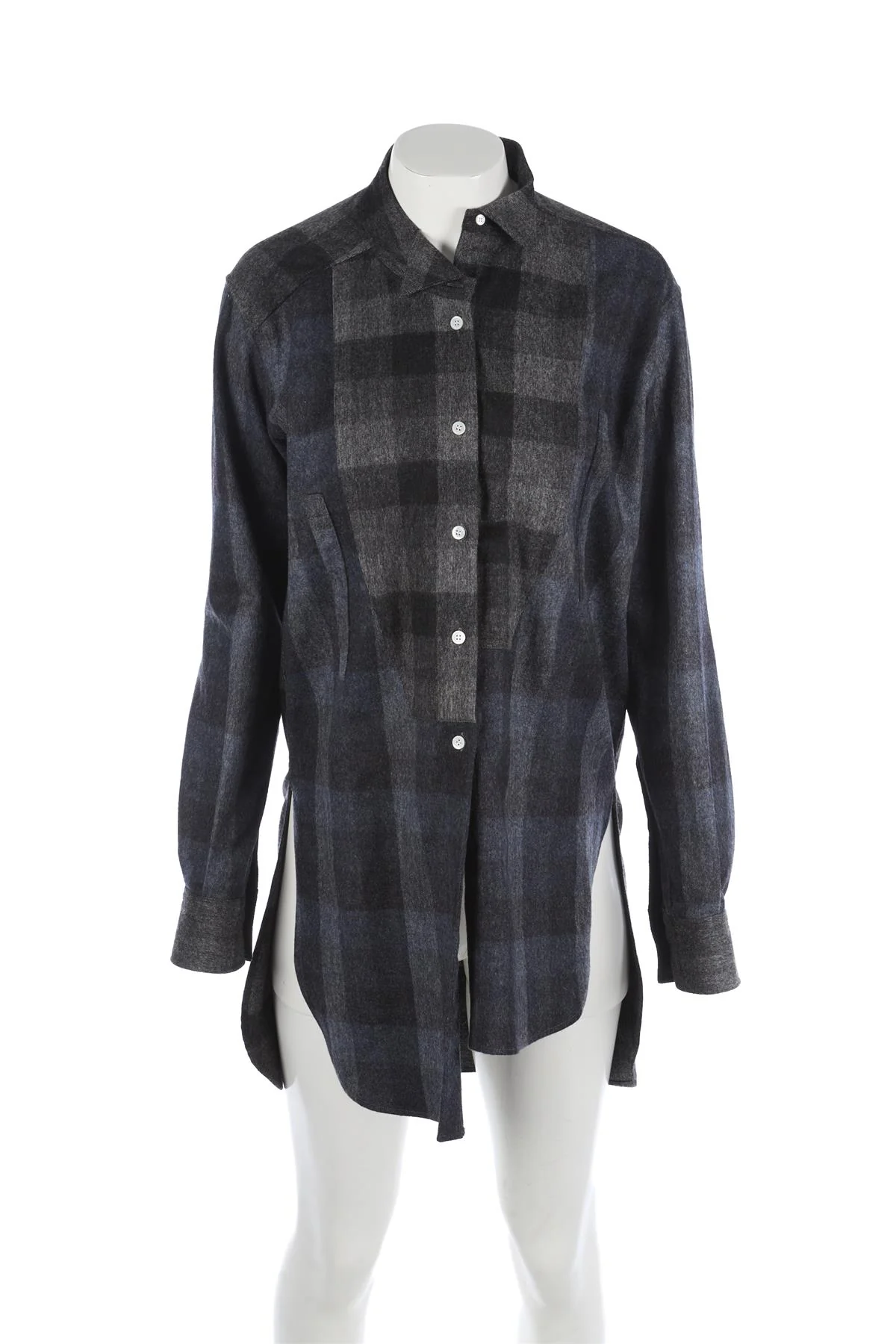 LOEWE GREY WOOL SHIRT FR 36 UK 8 - Image 2