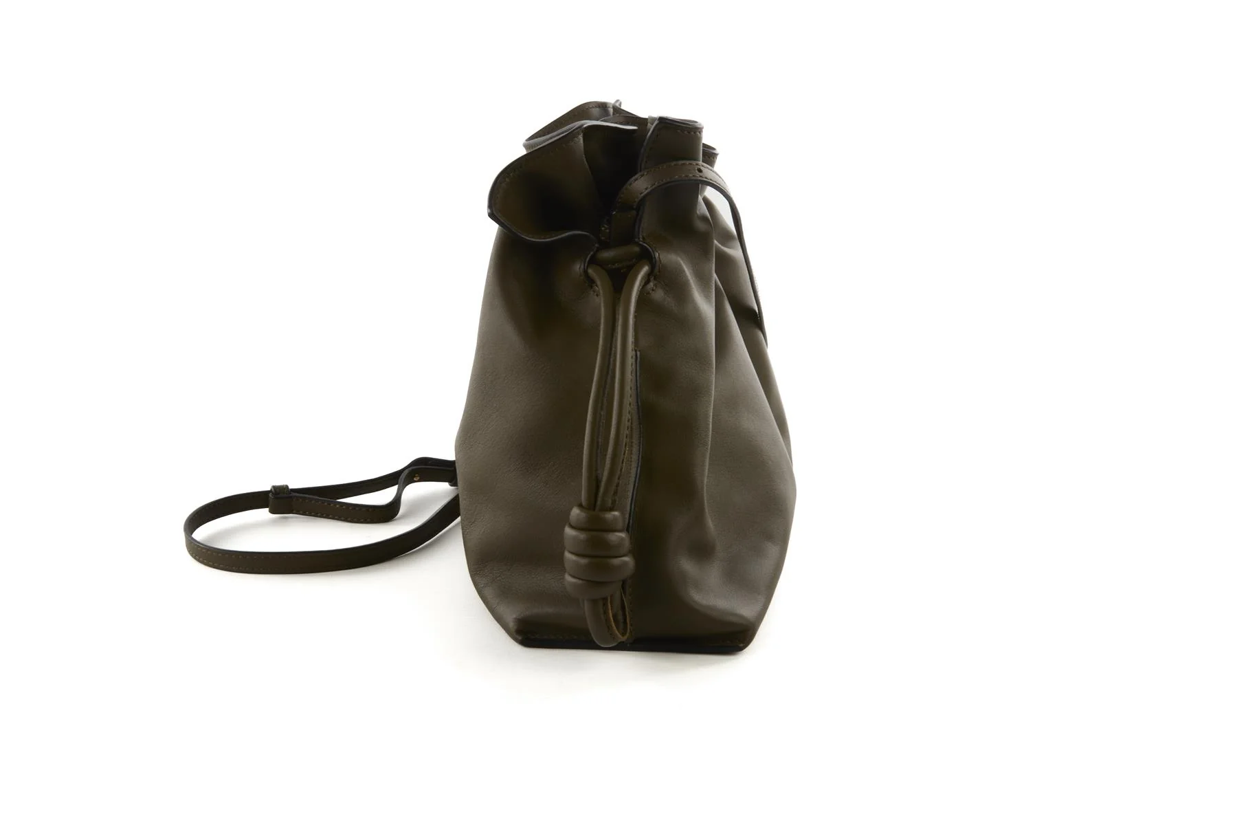 LOEWE KHAKI FLAMENCO MEDIUM LEATHER CLUTCH - Image 5