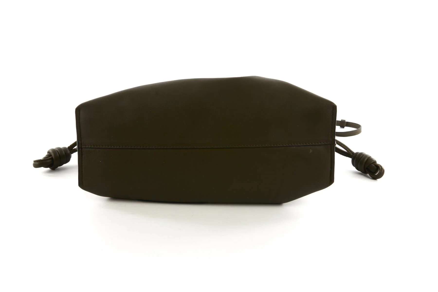 LOEWE KHAKI FLAMENCO MEDIUM LEATHER CLUTCH - Image 8